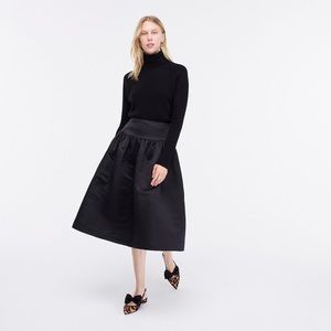 NWT Jcrew Aline Midi Skirt Duchess Satin